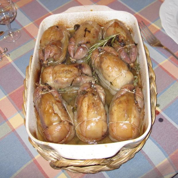 Cailles farcies