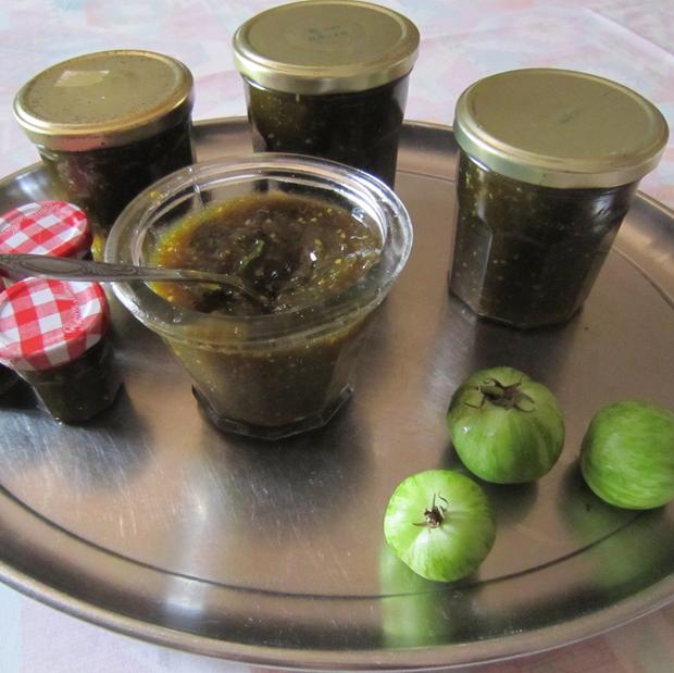 Chutney de tomates vertes
